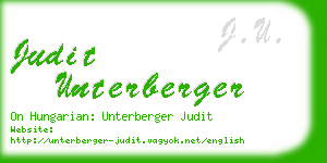 judit unterberger business card